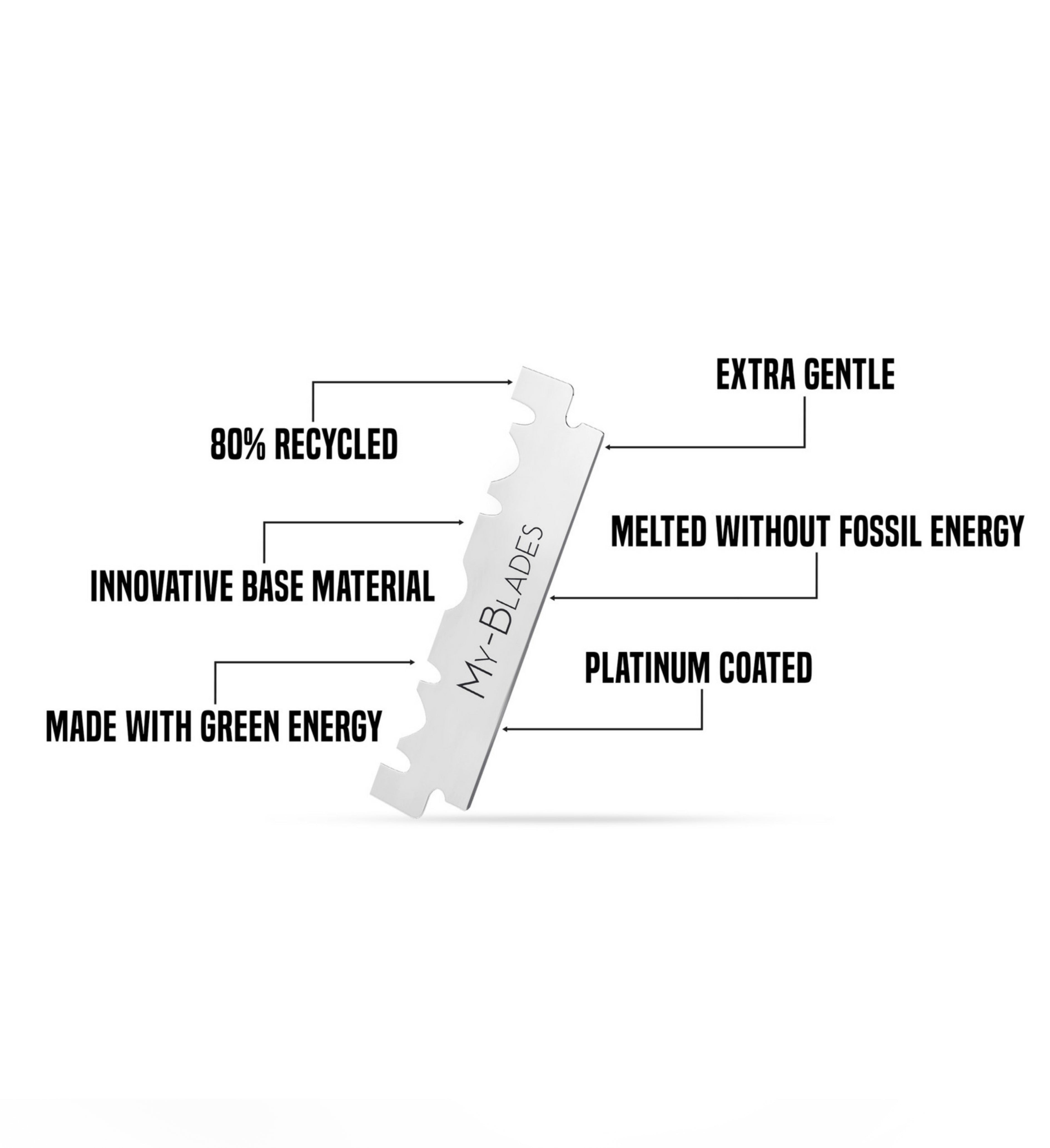 LAMES DE RASOIR À SIMPLE TRANCHANT PLATINUM X100